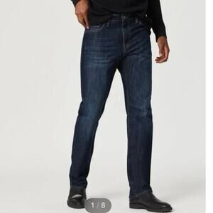 Mavi Matt Relaxed Straight Leg Jeans regular dark rinse size 36/28